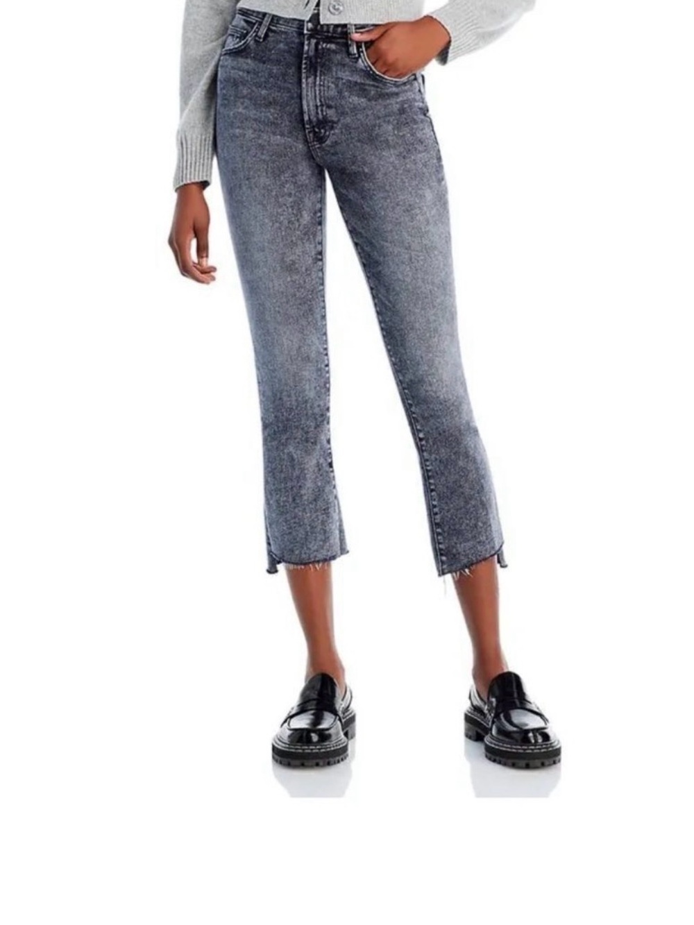 MOTHER insider crop step fray - Train Stops size 24